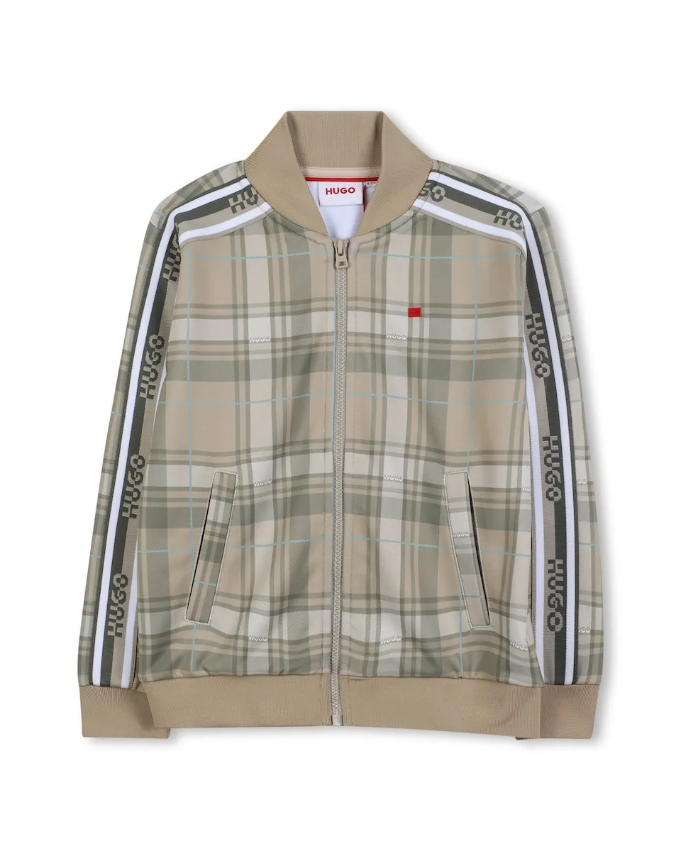 

Детская куртка естественного цвета с длинными рукавами Hugo