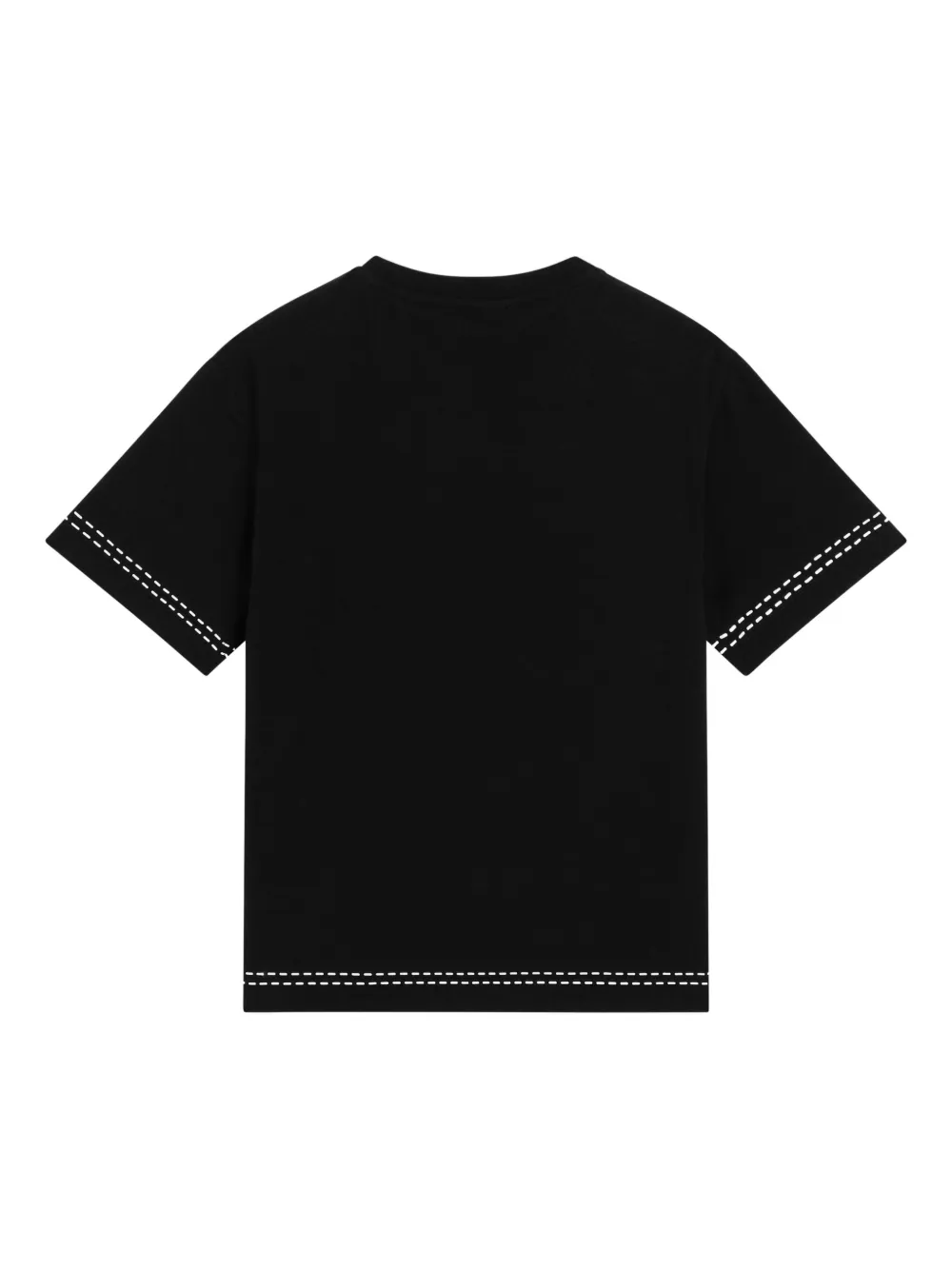 Футболка с вышитым логотипом Dolce & Gabbana Kids, черный — фото 2