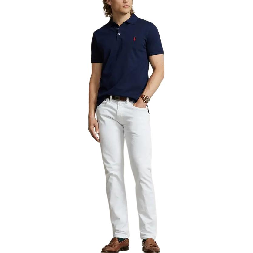 Ralph Lauren Мужская поло морского синего цвета — фото 4