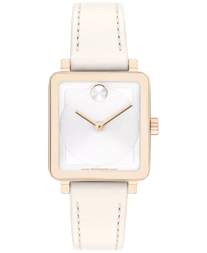 

Женские часы Bold Evolution 2.0 Swiss Quartz с белым кожаным ремешком, 26 мм Movado