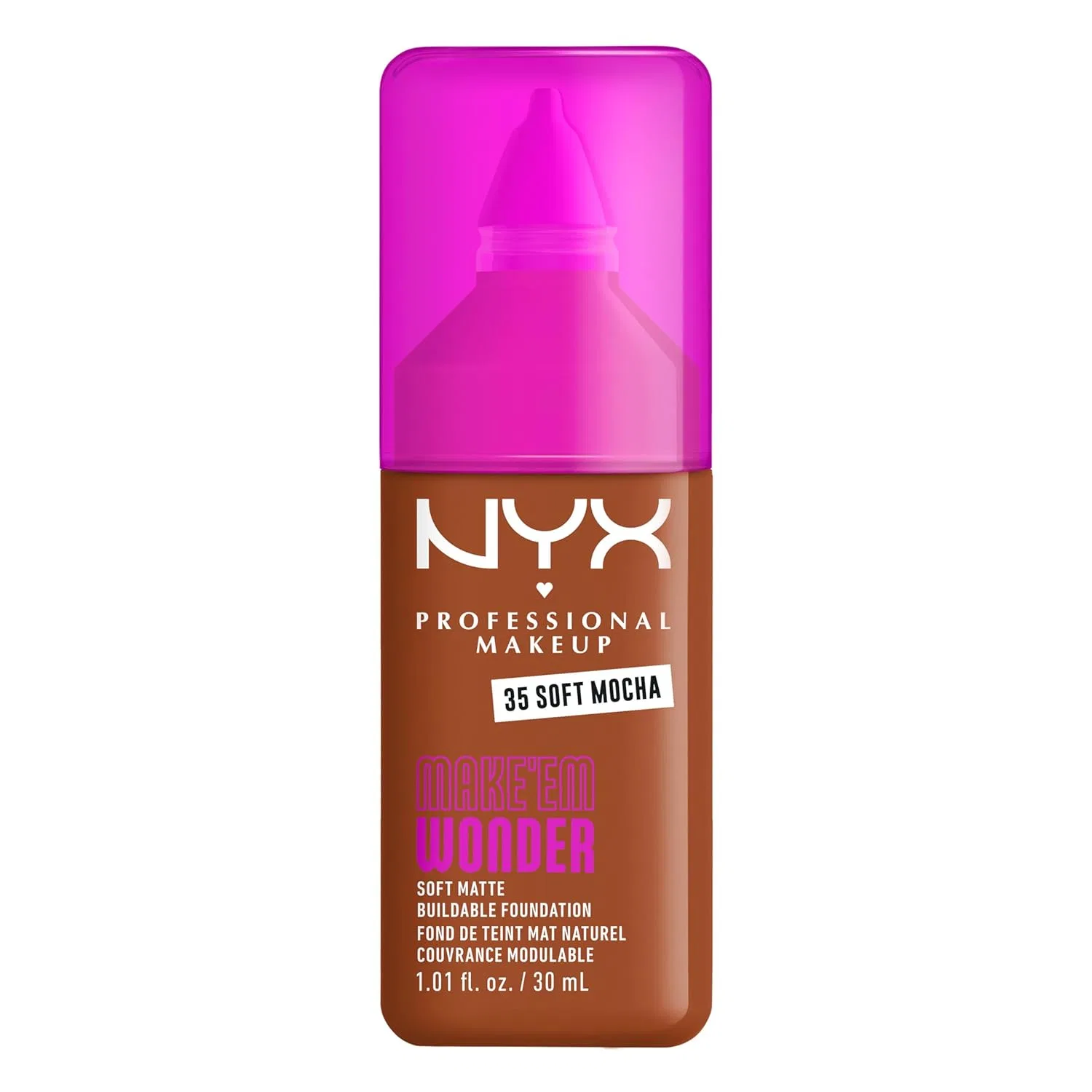 Тональный крем «Make 'Em Wonder Foundation» от NYX Professional Makeup Nyx Professional Makeup, Soft Mocha