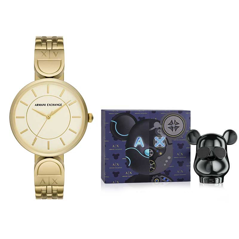 

ARMANI EXCHANGE Часы AE Quartz Movement Gold Dial Women's Watch