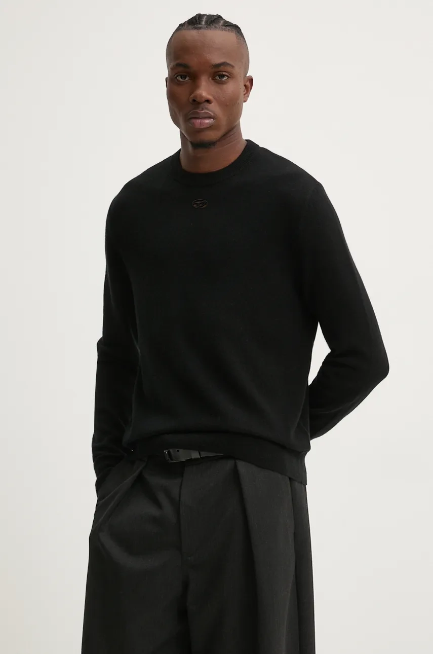 

K-VIERI шерстяной свитер Diesel, черный