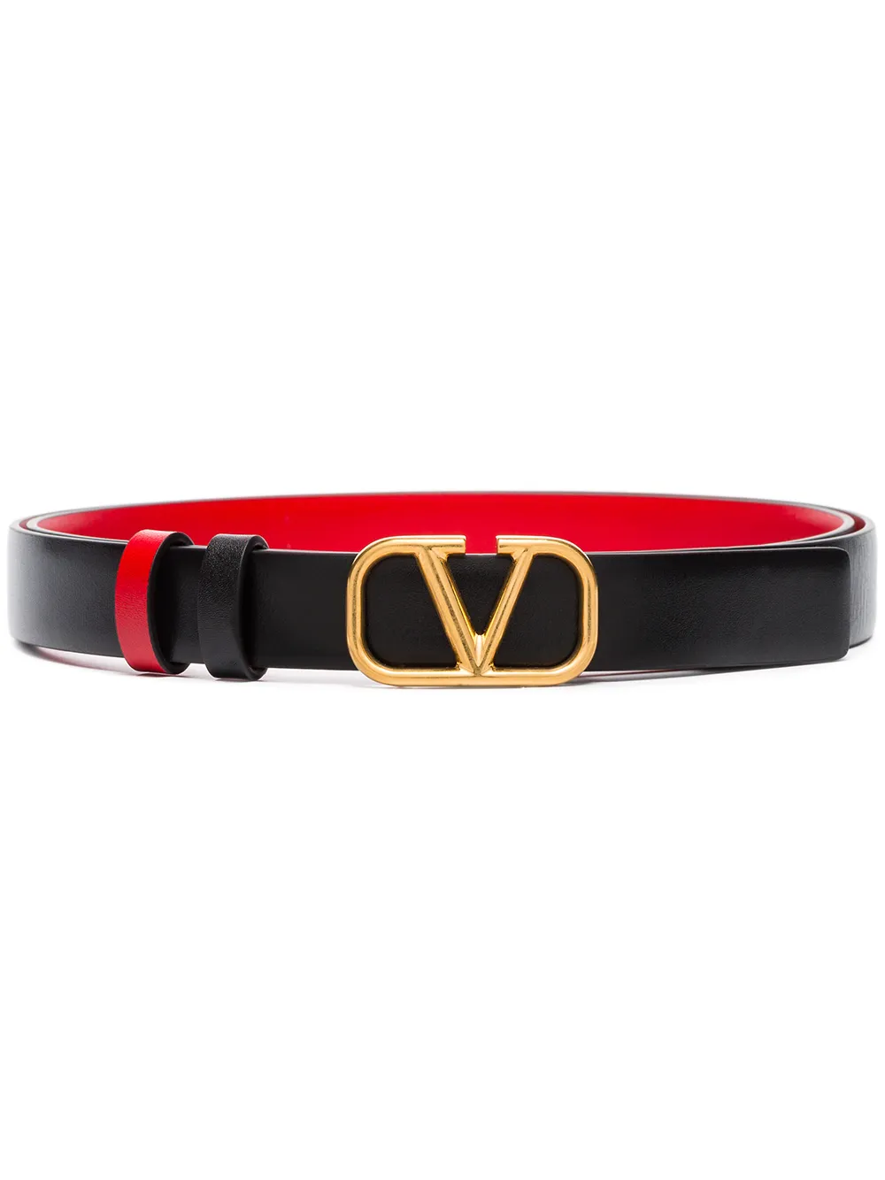 

Двусторонний ремень с пряжкой VLogo Signature VALENTINO GARAVANI, черный