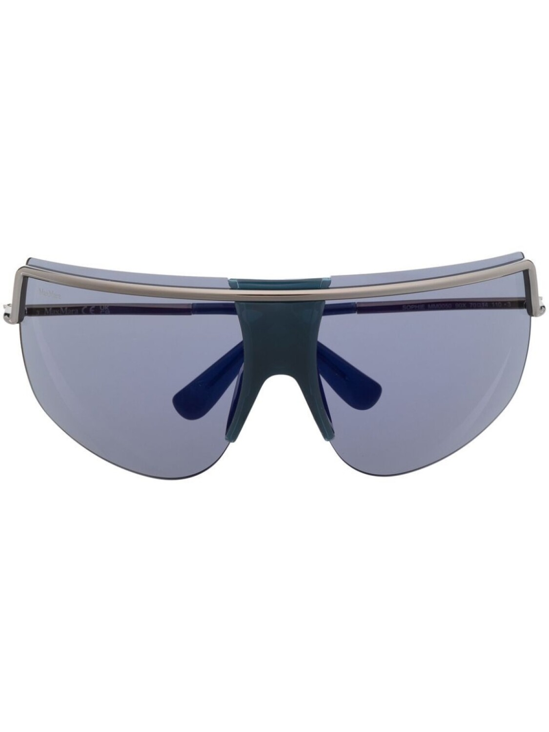 

Солнцезащитные очки-пилоты Max Mara Eyewear, синий