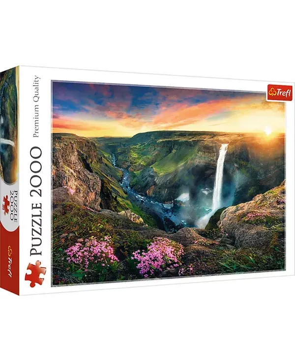 

Красный пазл из 2000 деталей - водопад Хайфосс, Исландия Trefl, multi-color