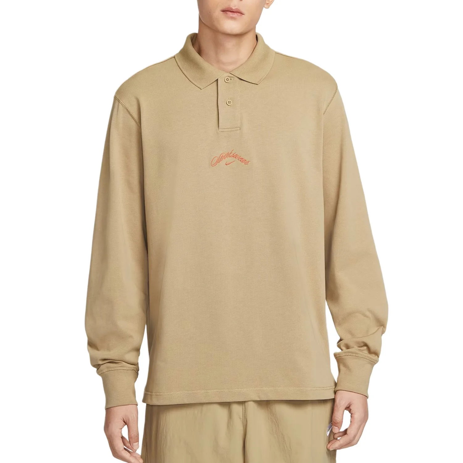 Поло для мужчин Sportswear Club FW25 Nike, Parachute Beige/Universe Clay