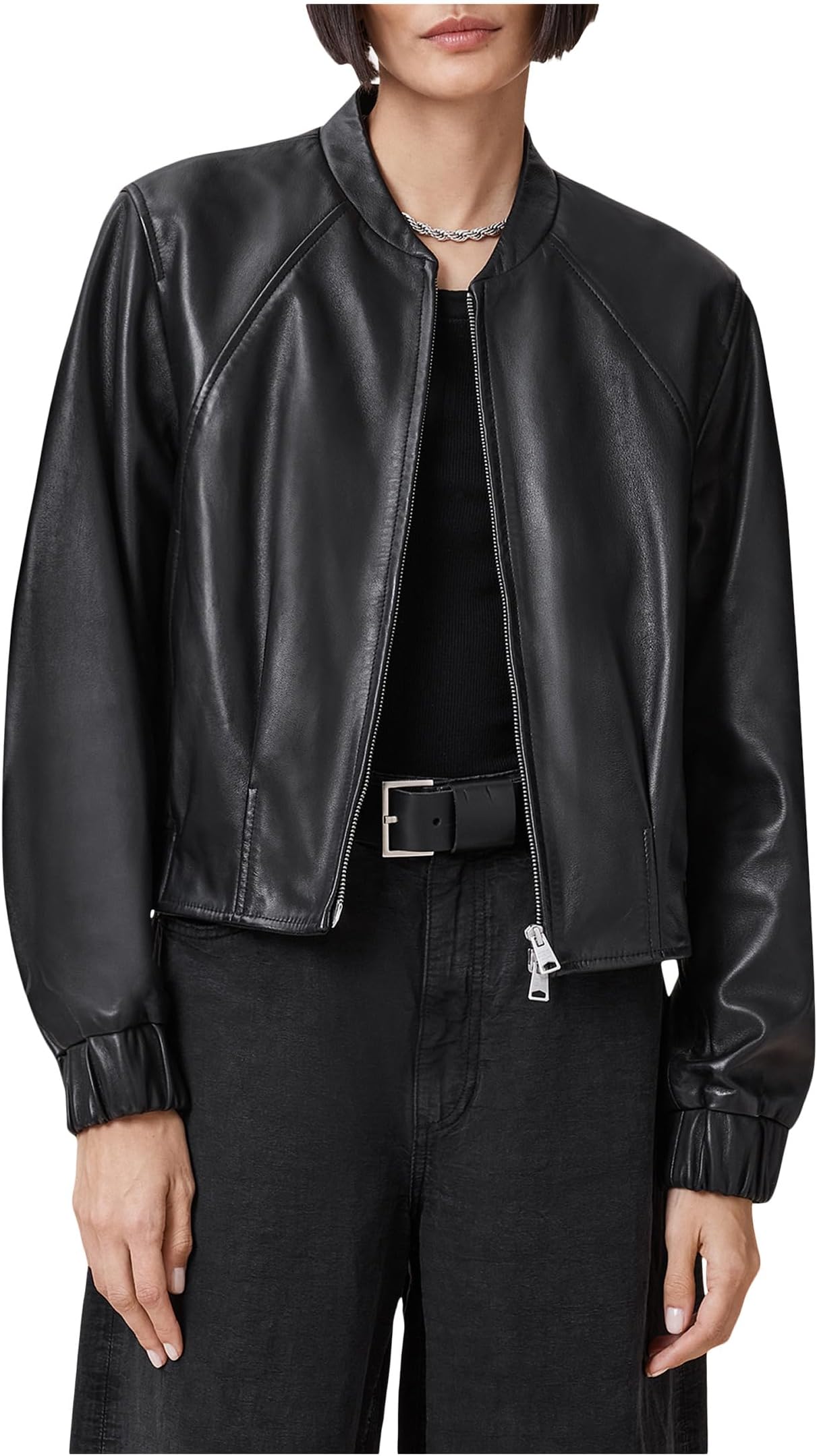 

Бомбер AllSaints Martina Bomber, черный