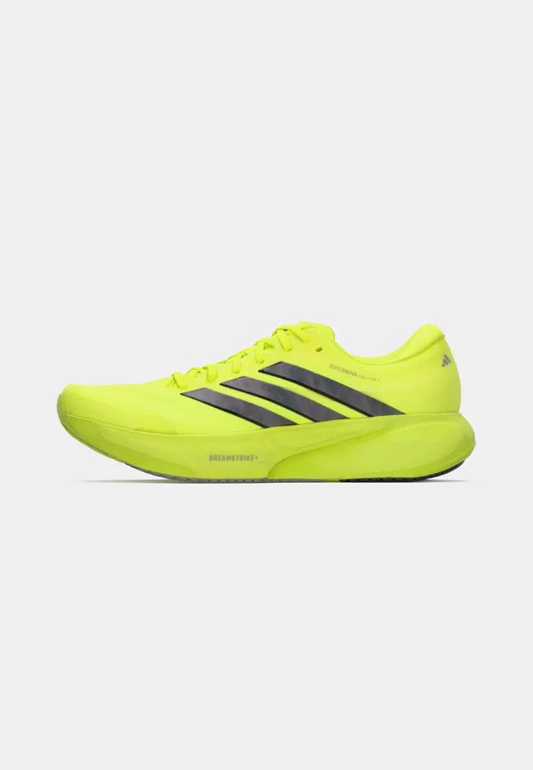 Кроссовки для бега по шоссе supernova solution 3 Adidas Performance, Solar Yellow/Core Black/Silver-Coloured Metallic — фото 2