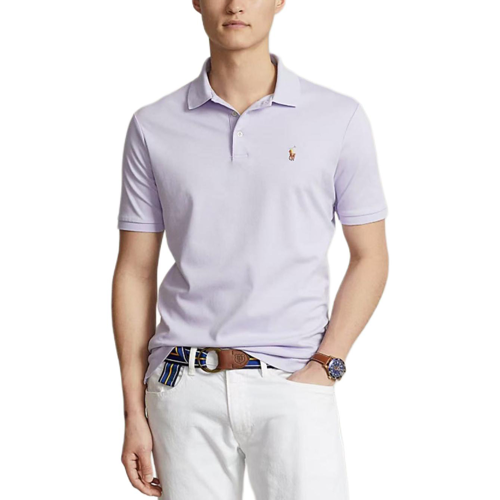 Polo Ralph Lauren SS25 Поло мужское сиреневый — фото 3