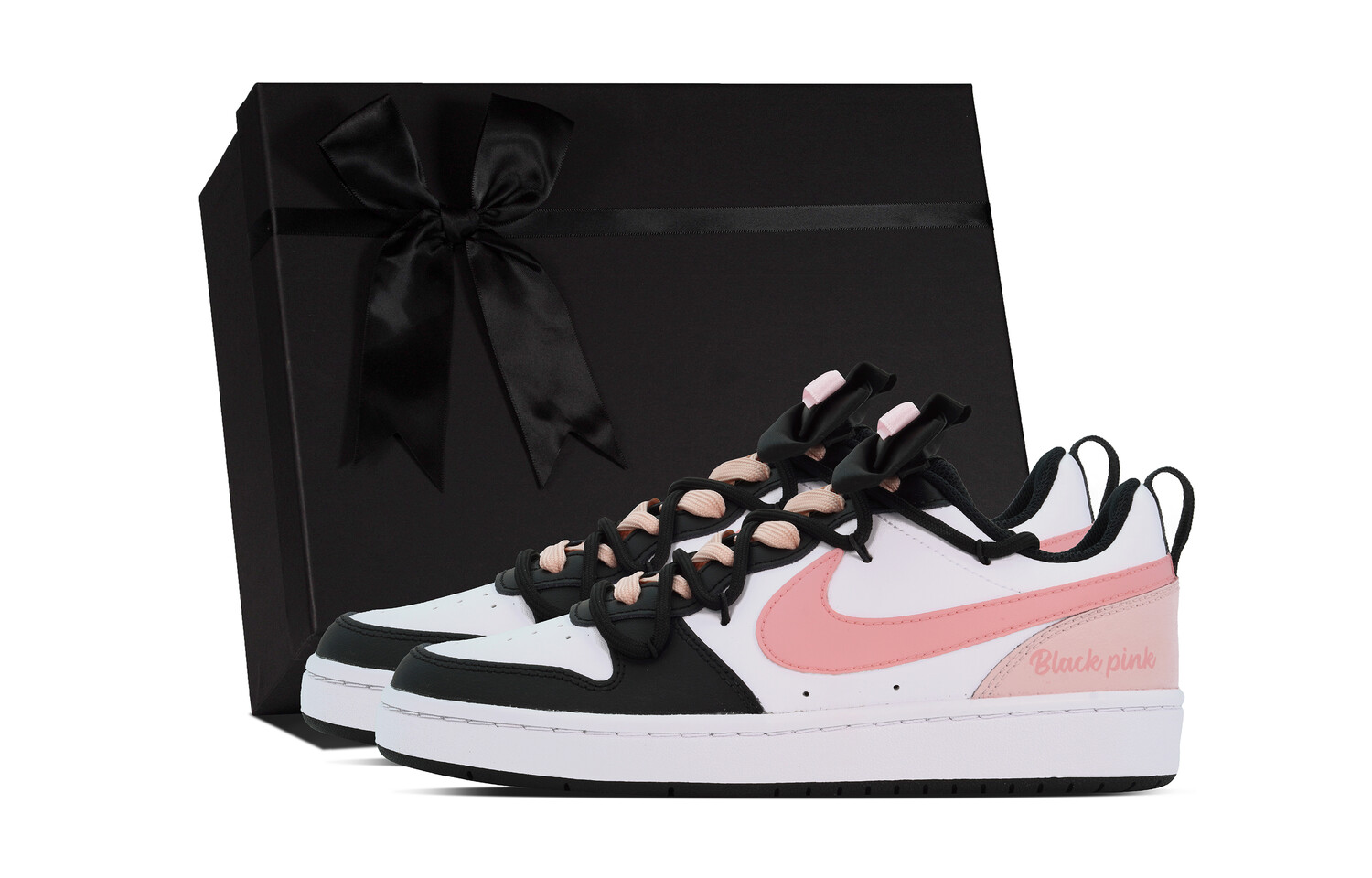 

Женские кроссовки для скейтбординга Nike Court Borough Low, Black/Pink