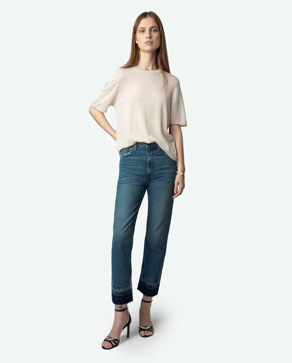 

Женские прямые джинсы Patti с необработанным низом Zadig & Voltaire, синий
