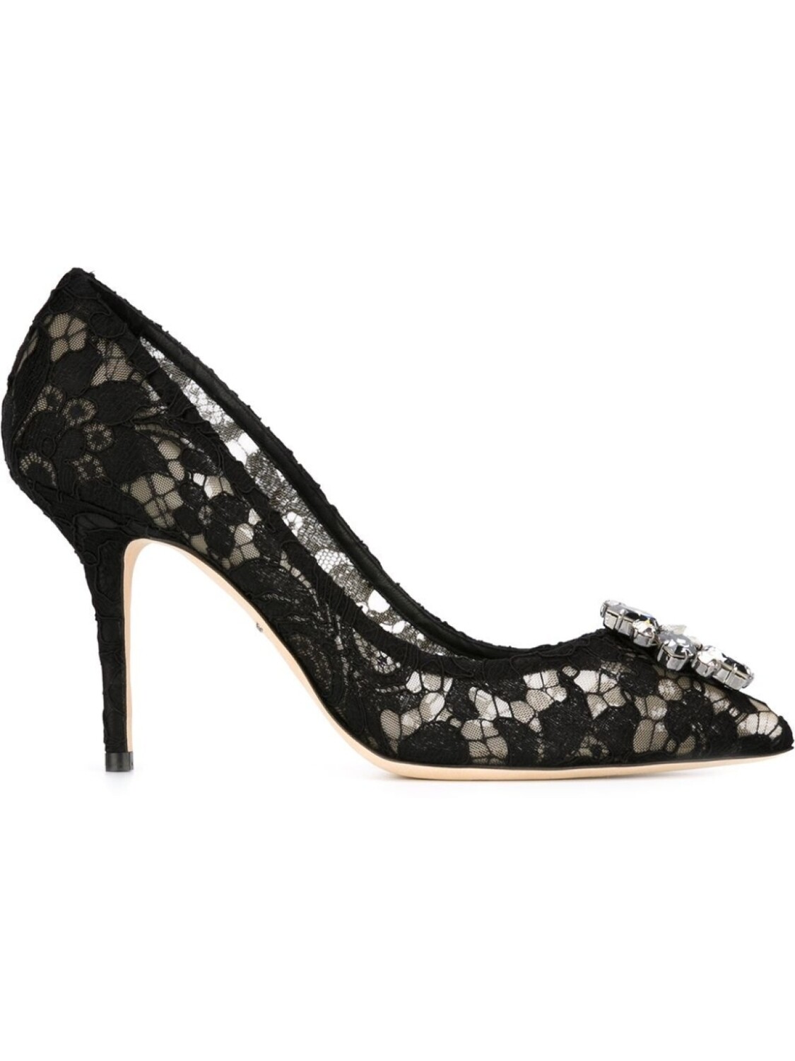 

Dolce & Gabbana декорированные туфли из кружева, черный