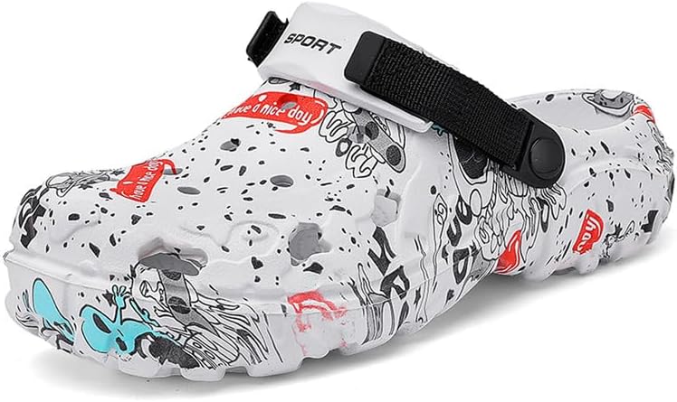 

Мужские и женские сабо с поддержкой свода стопы, унисекс, садовая обувь, удобные тапочки на выход, сандалии для улицы, тапочки для пляжа, повседневные, легкие, дышащие, нескользящие Generic, белый