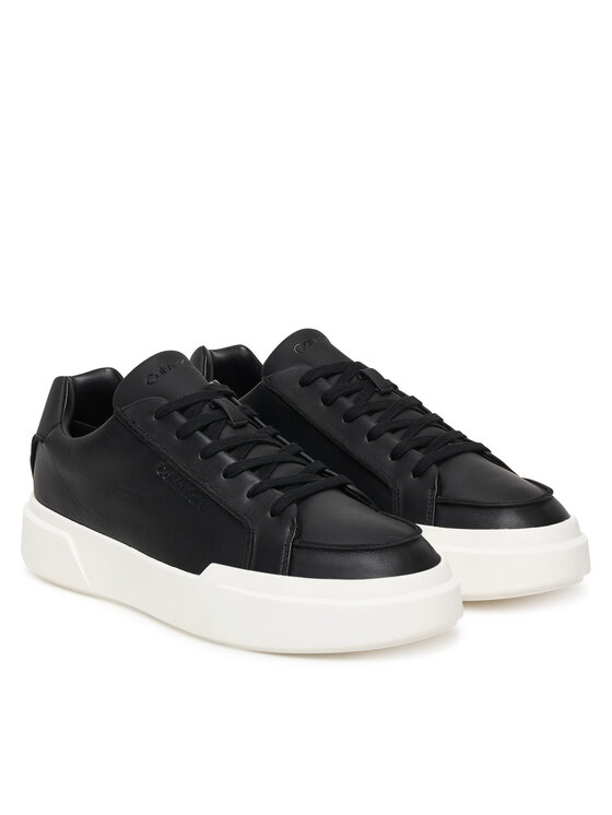 Кроссовки Chunky Cupsole Lace Up Lth Pinch YM0YM01454 Calvin Klein, черный — фото 2