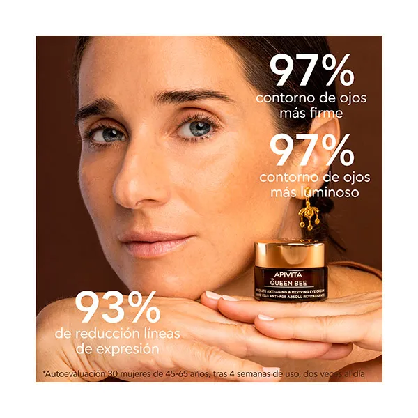 Оживление контура глаз Queen Bee Contorno De Ojos Apivita, 15 ml — фото 4