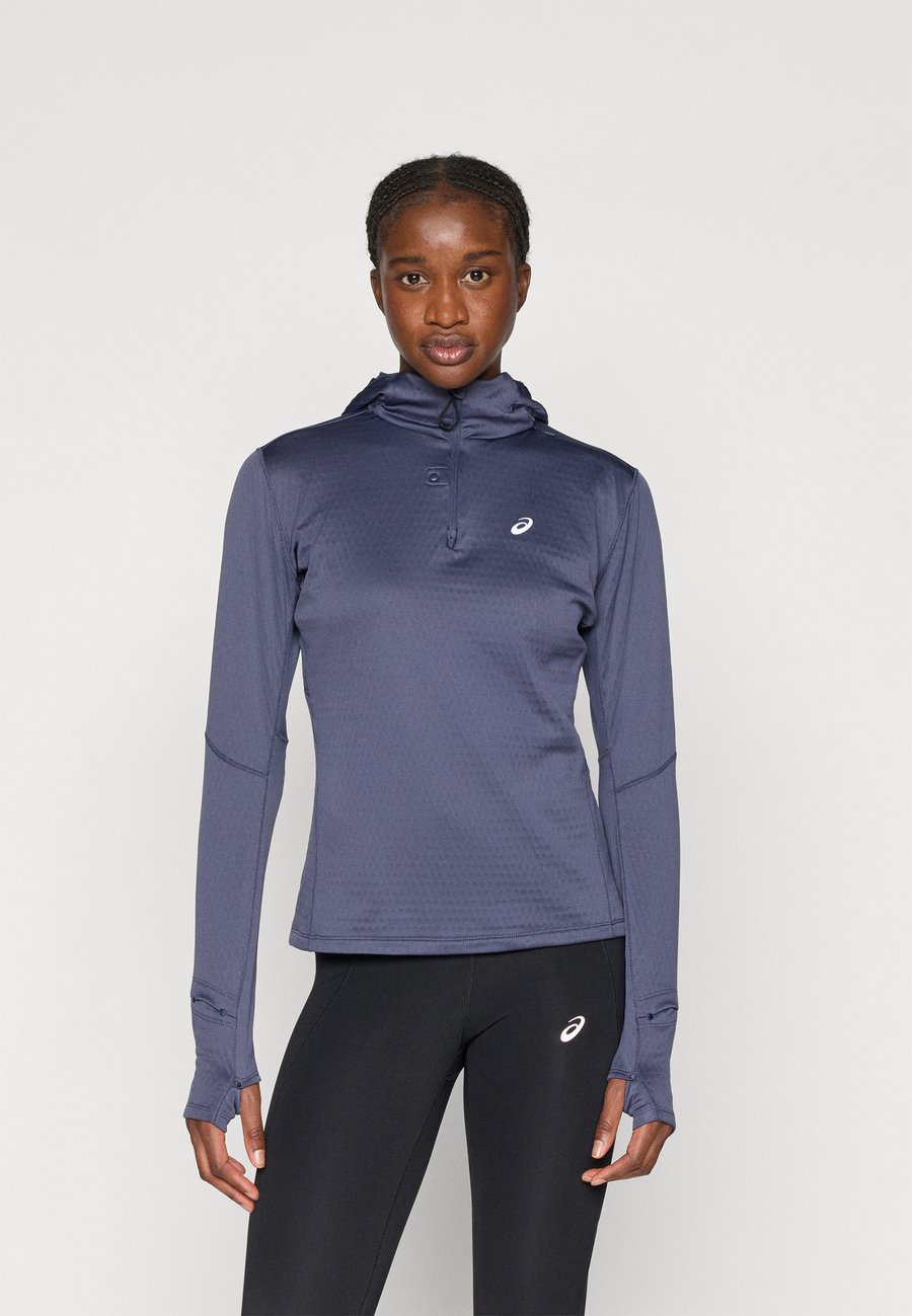 

Топ ASICS ROAD WINTER HOODIE, Indigo Fog/Lilac