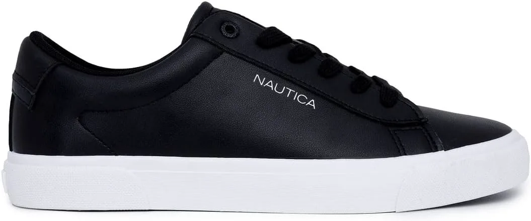 Мужская повседневная обувь Nautica, классические низкие лоферы на шнуровке, модные кроссовки - в стандартных и широких размерах, черный — фото 2
