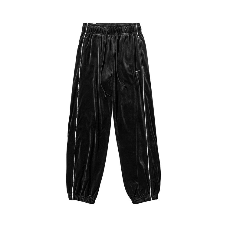 

Джоггеры Nike Mid-Rise Velour Joggers 'Black/Sail', черный