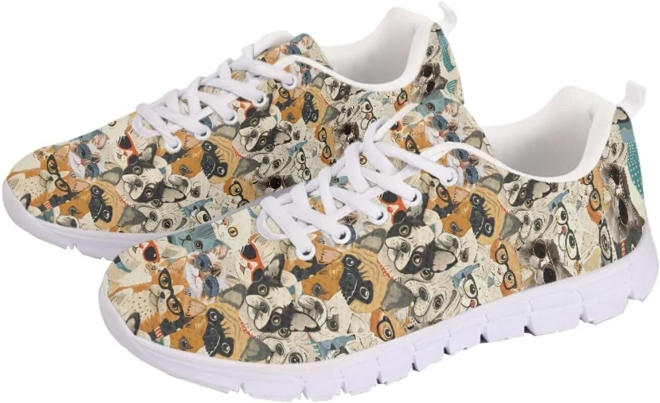 

Кроссовки с американским флагом для прогулок, кроссовки на 4 июля, повседневные беговые кроссовки для фитнеса на День независимости Getelinseng, мультиколор