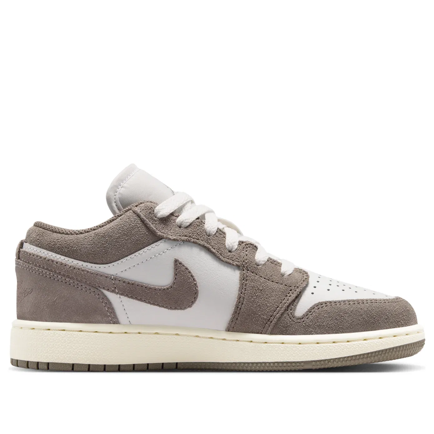 Кроссовки Air Jordan 1 Low 'Olive Grey Enigma Stone' 553560-026, серый — фото 2