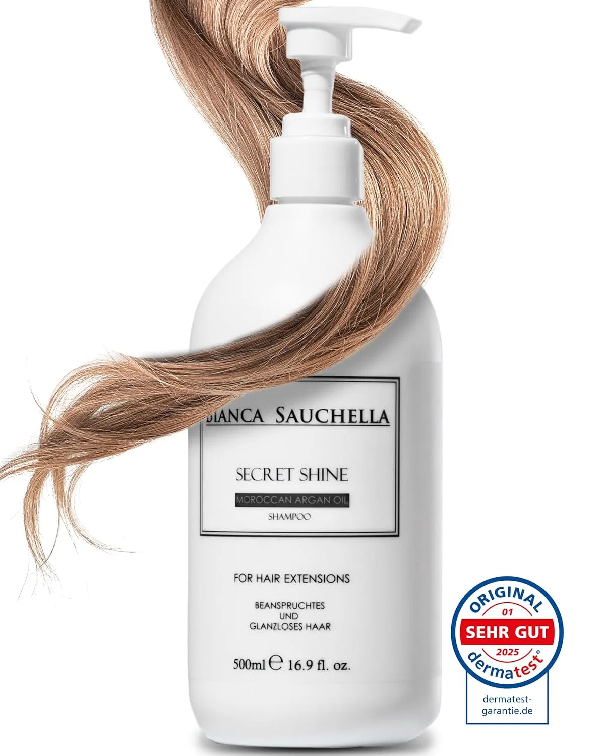 Шампунь Secret Shine с аргановым маслом для волос и наращивания Bianca Sauchella — фото 2