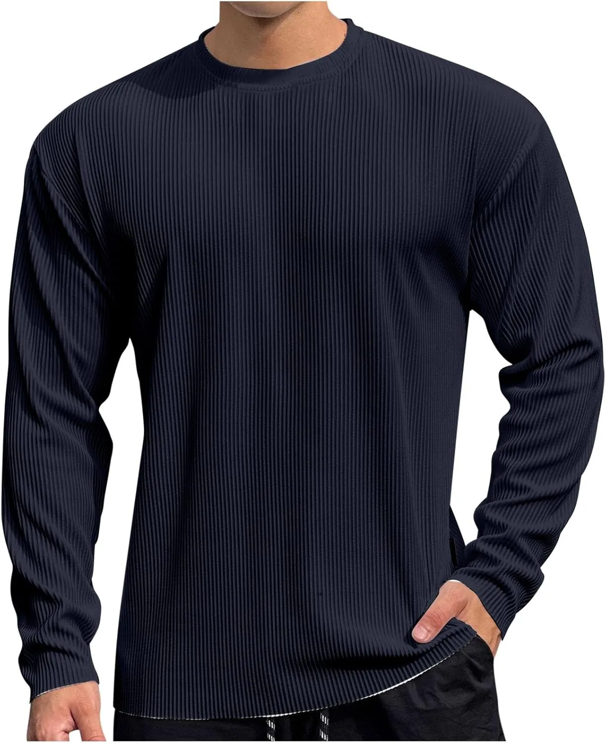 

Футболка с длинным рукавом мужская Fashion Textured