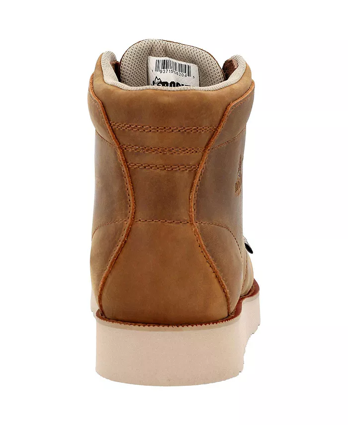 Мужские рабочие ботинки MonoCrepe Wedge 6” с композитным мыском Rocky, коричневый — фото 3