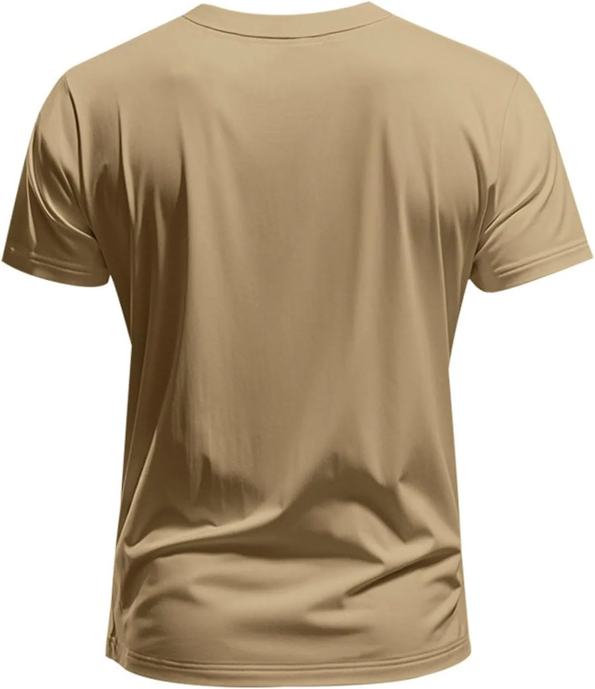 Футболка с V-образным вырезом для мужчин Casual, короткий рукав, Slim Fit — фото 4
