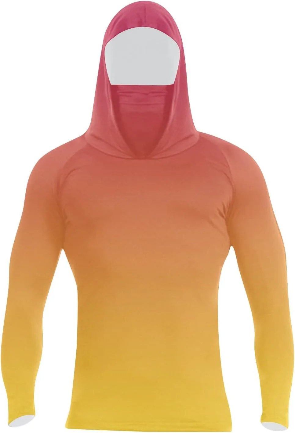 

DuDubaby Hooded Fishing Shirts для мужчин, защита от солнца, длинный рукав, UPF 50+