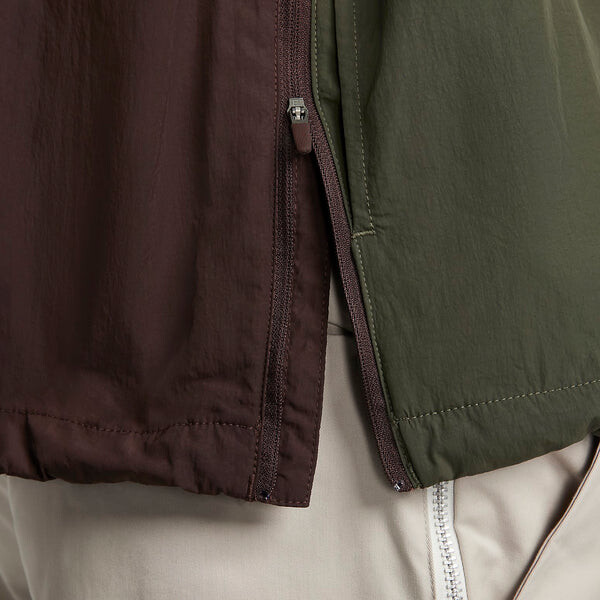 Толстовка Nike Sportswear Big Swoosh Woven Jacket 'Earth Rush Fuchsia', цвет earth/rush fuchsia/cargo khaki — фото 3