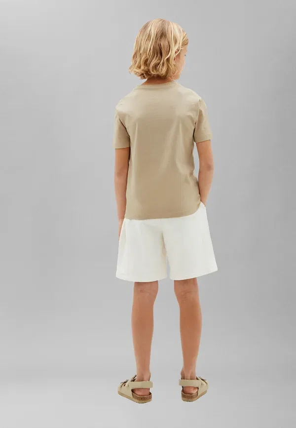 Футболка Calvin Klein Jeans Small Chest Logo Basic T-Shirt, цвет хаки — фото 3