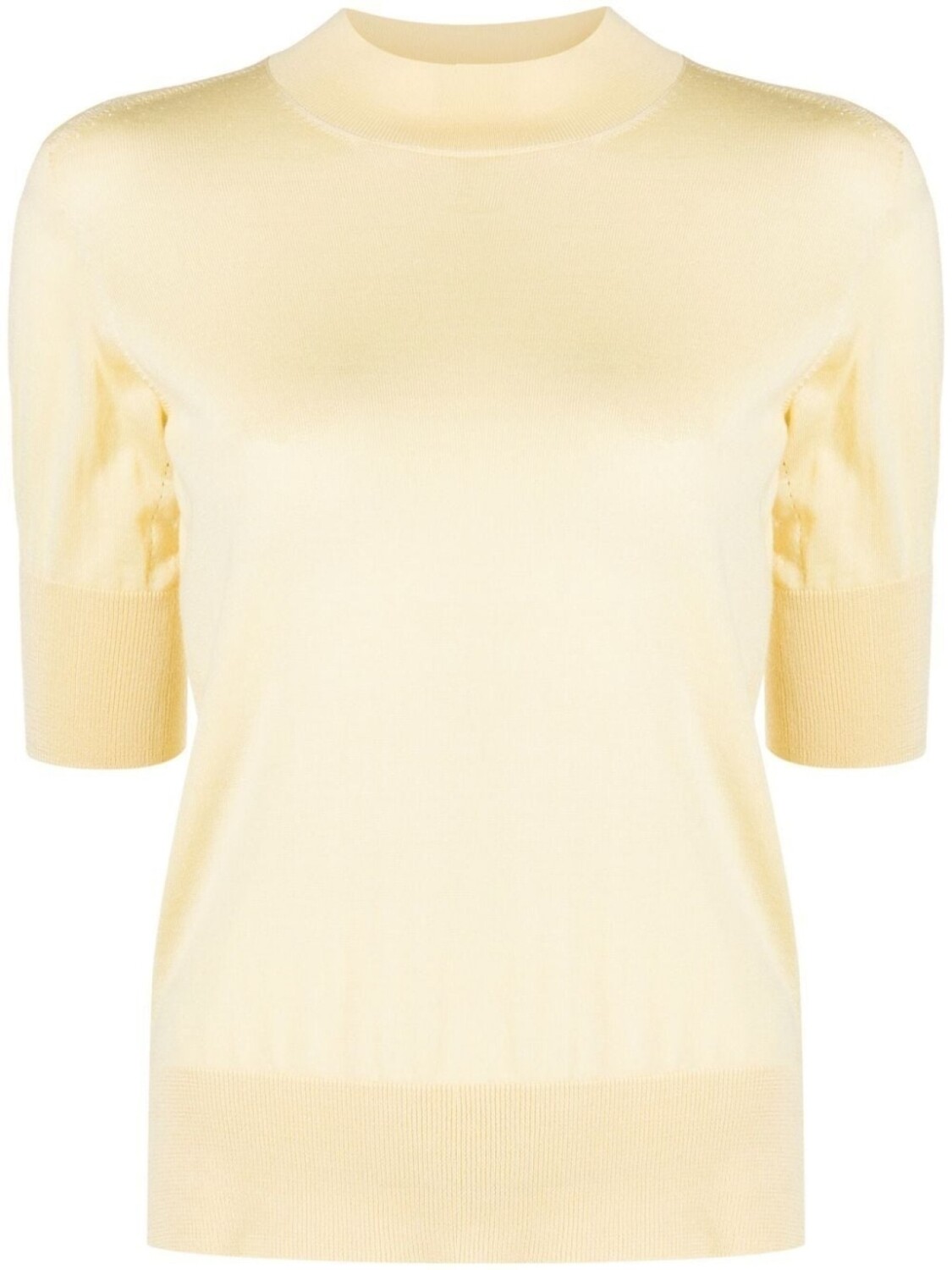 

Jil Sander трикотажный топ с короткими рукавами, желтый