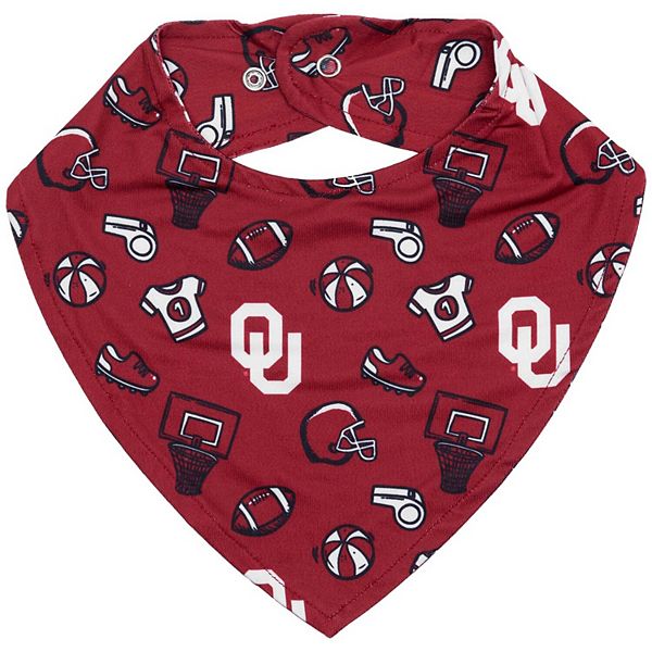 

Детский нагрудник Crimson Oklahoma Sooners All Over Print Zoozatz