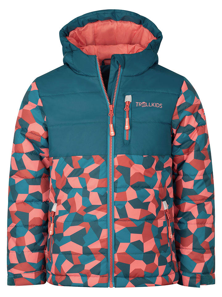 

Куртка для горных лыж/сноуборда Хемседал бирюзового цвета Trollkids