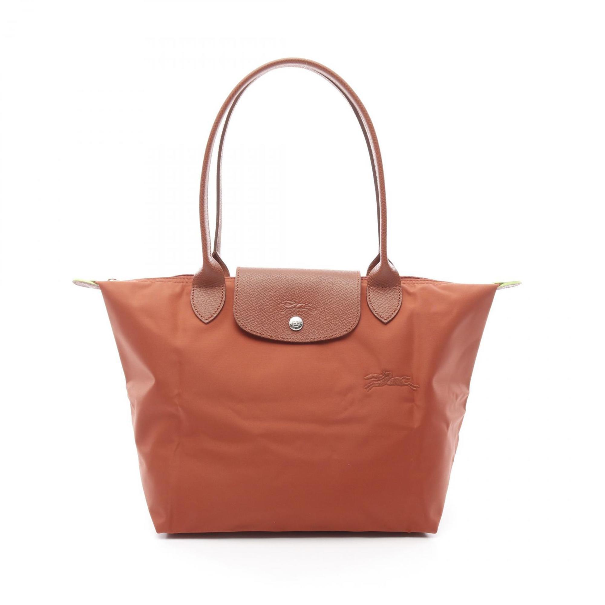 

Longchamp Le Pliage Нейлоновая кожаная сумка-тоут, Bordeaux