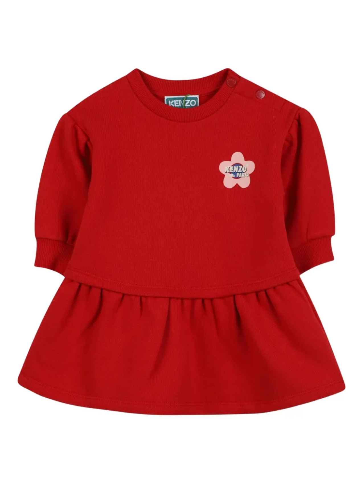 

Kenzo Kids платье с оборками, красный