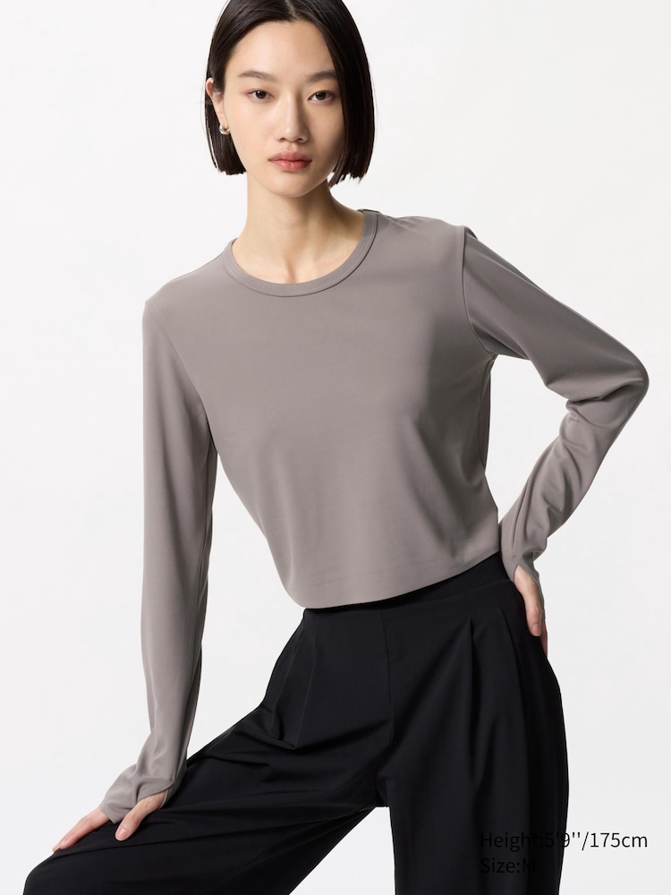 

Лонгслив женский Uniqlo, цвет 36 коричневый