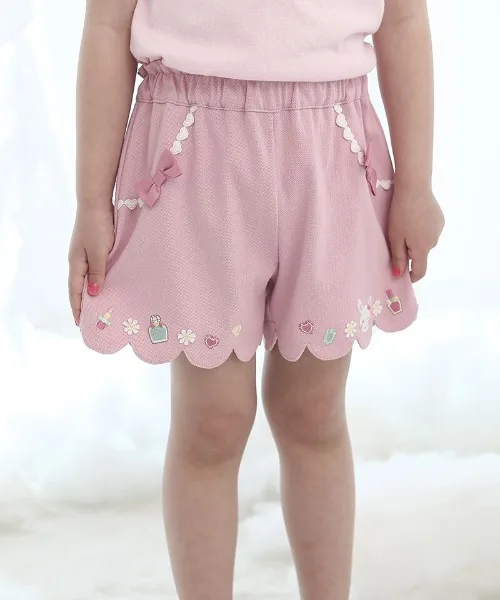Штаны с scallop shorts coeur a coeur розовые