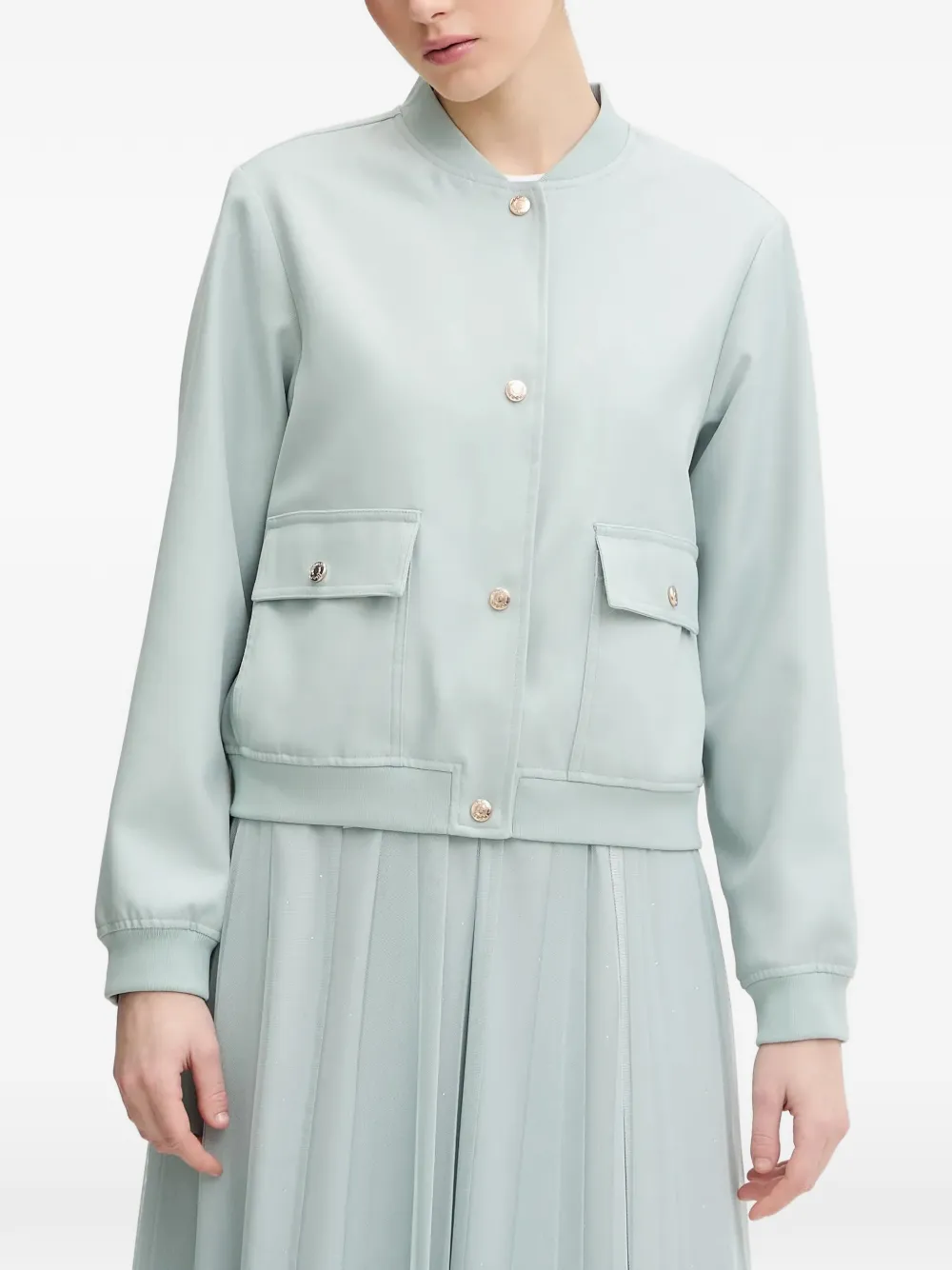 

Бомбер с накладными карманами и застежкой на пуговицы Joop!, синий