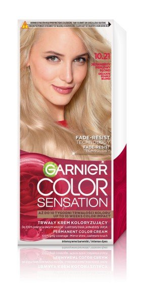 

Крем-краска Garnier Color Sensation № 10.21 - Шелковистый жемчужный блонд, 1 упаковка.