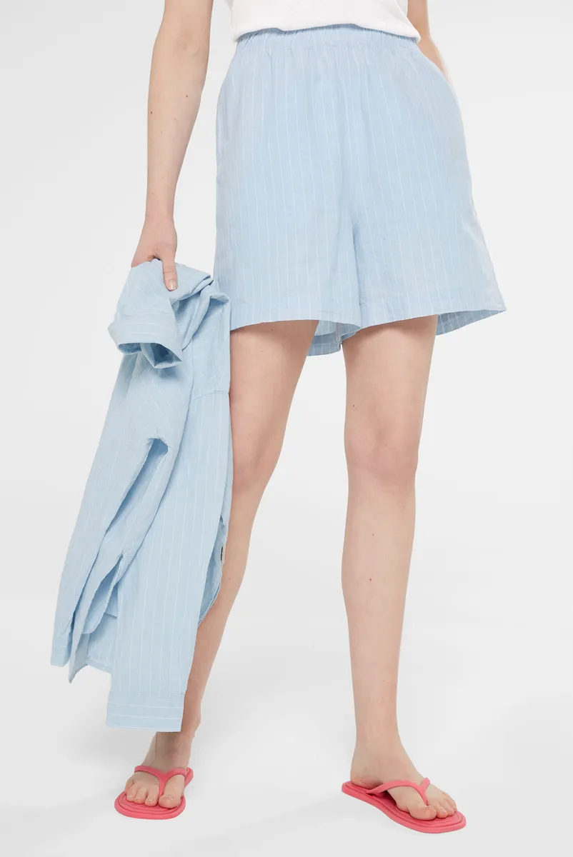 

Шорты SENSES.THE LABEL из хлопка Senses.The Lable, цвет Shirtblue
