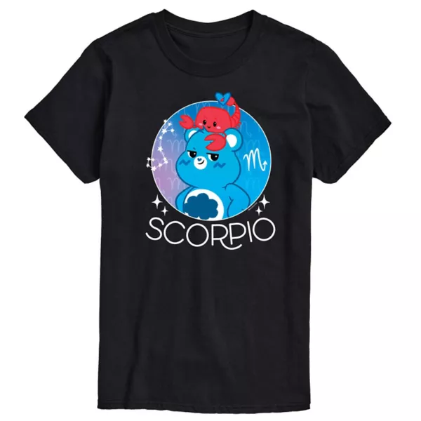 

Мужская футболка с принтом скорпиона от Care Bears Licensed Character, черный