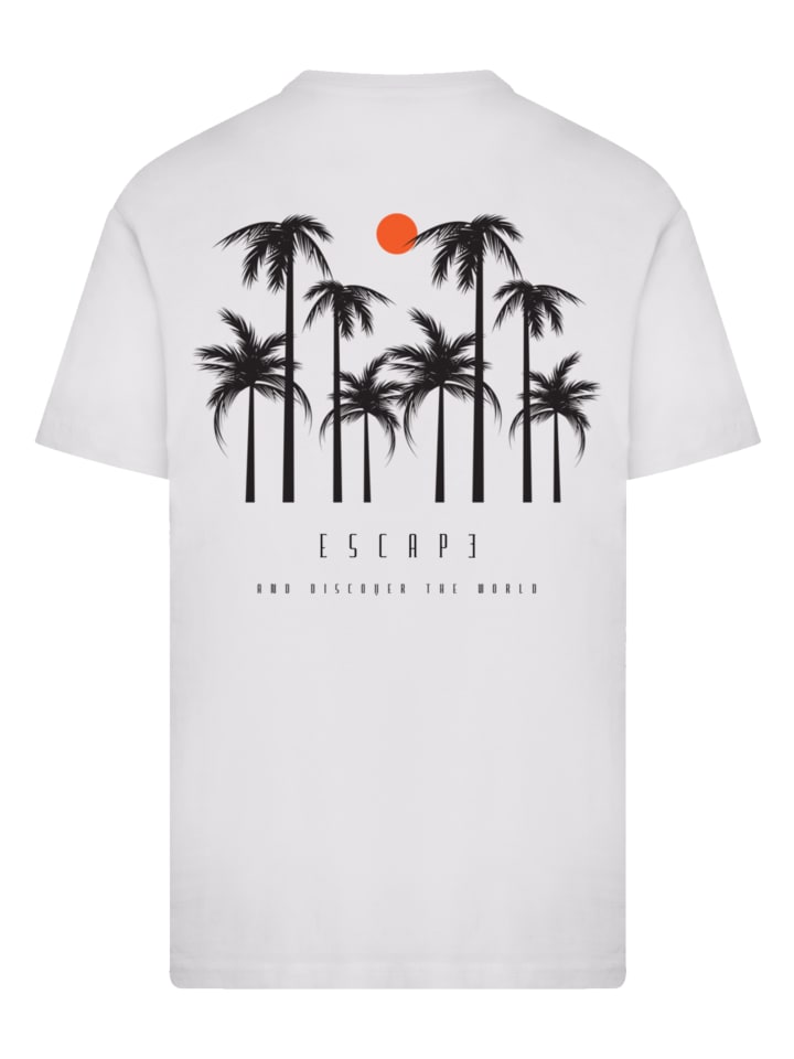 

Футболка Escape Discover the World Palm Trees белого цвета F4NT4STIC, Белый, Футболка Escape Discover the World Palm Trees белого цвета F4NT4STIC