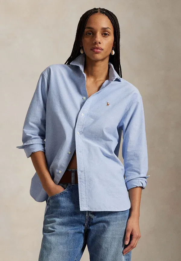 Рубашка оксфорд свободного кроя Polo Ralph Lauren, синий