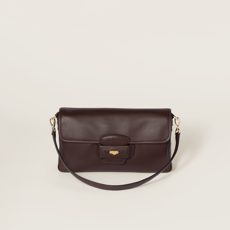 

Кожаная пенни-сумка Miu Miu, коричневый
