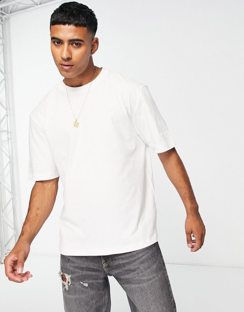 

River Island – белая футболка оверсайз