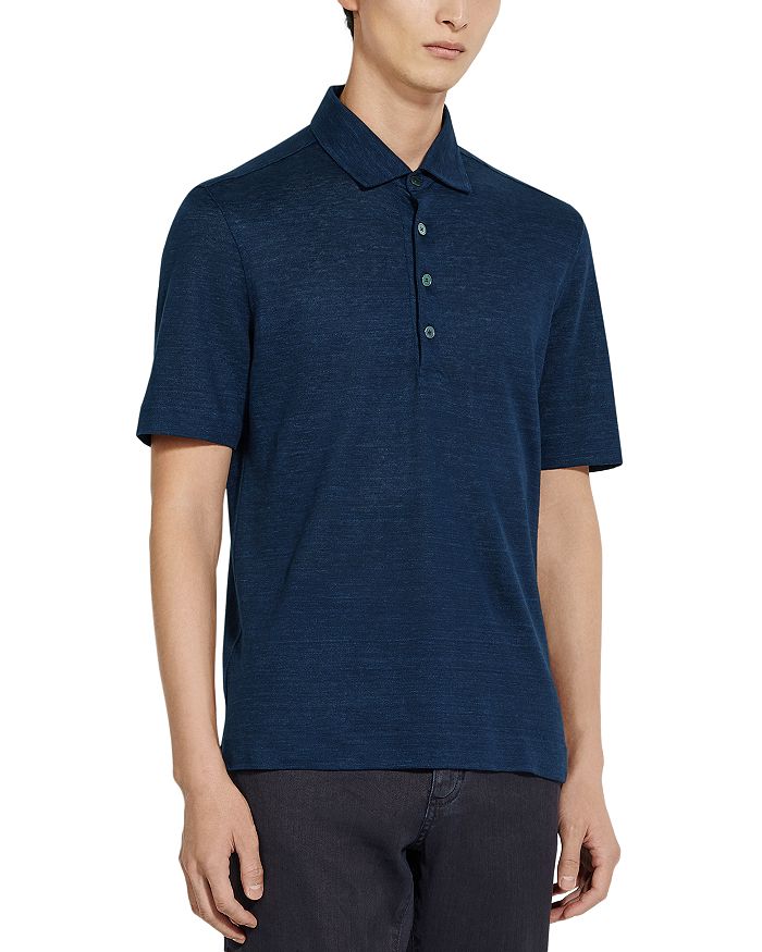 

Oasi Lino Поло из льна Regular Fit ZEGNA, синий