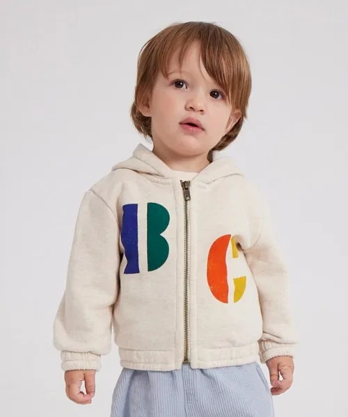 Детская кофта на молнии Bobo Choses Multicolor B.C бежевый