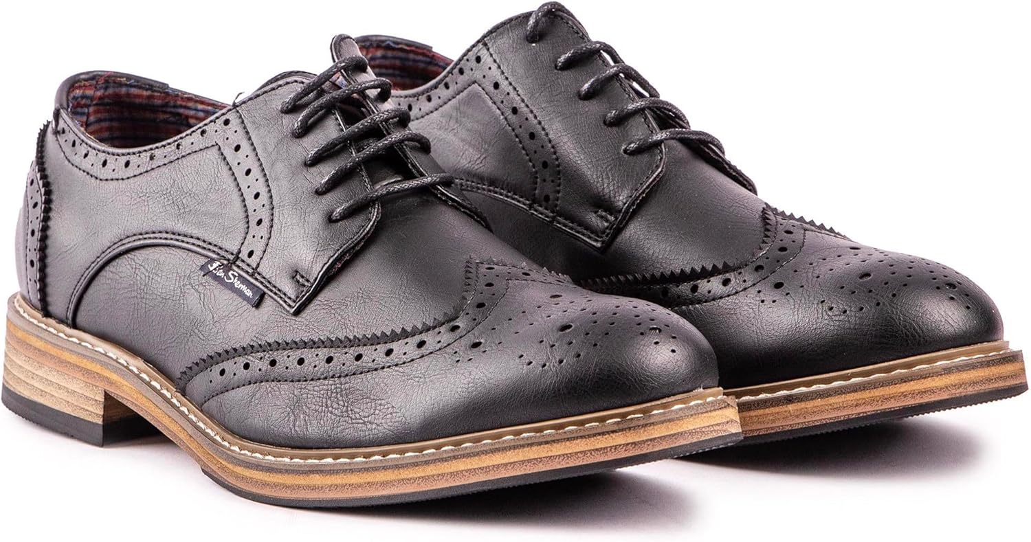 Мужские туфли Ben Sherman Triumph Brogue, черные — фото 2